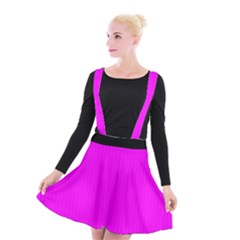 Fuchsia Pink - Suspender Skater Skirt by FashionLane