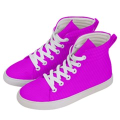 Fuchsia Pink - Women s Hi-top Skate Sneakers by FashionLane