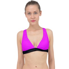 Fuchsia Pink - Classic Banded Bikini Top by FashionLane