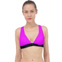 Fuchsia Pink - Classic Banded Bikini Top View1