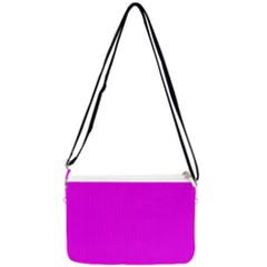 Fuchsia Pink - Double Gusset Crossbody Bag by FashionLane