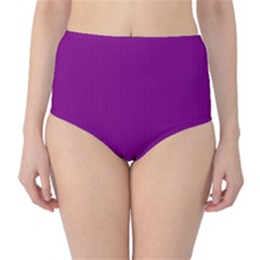 Lollipop Purple - Classic High-waist Bikini Bottoms by FashionLane