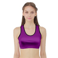 Lollipop Purple - Sports Bra With Border by FashionLane