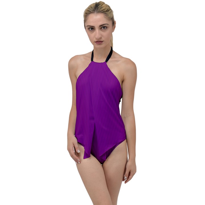 Lollipop Purple - Go with the Flow One Piece Swimsuit