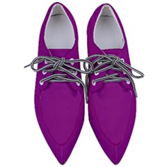 Lollipop Purple - Pointed Oxford Shoes by FashionLane