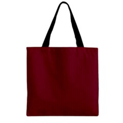 Rhubarb Red - Zipper Grocery Tote Bag by FashionLane