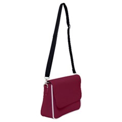 Rhubarb Red - Shoulder Bag With Back Zipper by FashionLane