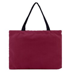 Rhubarb Red - Zipper Medium Tote Bag by FashionLane