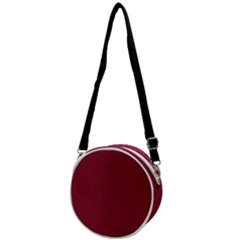 Rhubarb Red - Crossbody Circle Bag