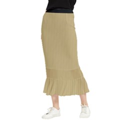 Rich Gold - Maxi Fishtail Chiffon Skirt