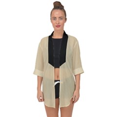 Dutch White - Open Front Chiffon Kimono by FashionLane