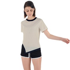 Dutch White - Asymmetrical Short Sleeve Sports Tee