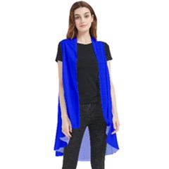 Just Blue - Sleeveless Chiffon Waistcoat Shirt