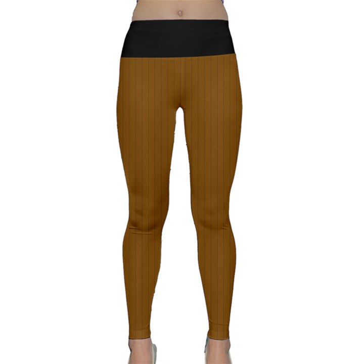 Just Brown - Lightweight Velour Classic Yoga Leggings