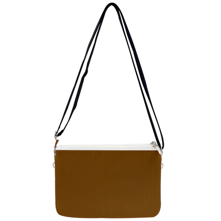 Just Brown - Double Gusset Crossbody Bag