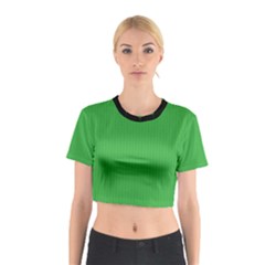 Just Green - Cotton Crop Top by FashionLane