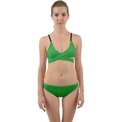 Just Green - Wrap Around Bikini Set by FashionLane