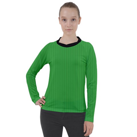 Just Green - Women s Pique Long Sleeve Tee by FashionLane