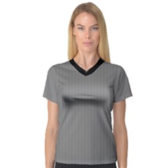 Just Grey - V-Neck Sport Mesh Tee