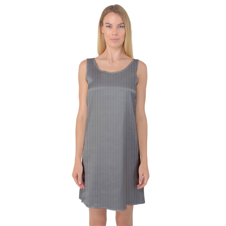 Just Grey - Sleeveless Satin Nightdress