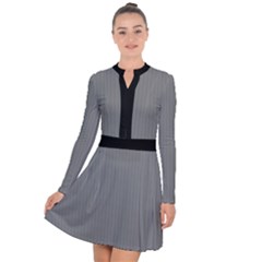 Just Grey - Long Sleeve Panel Dress