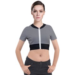 Just Grey - Short Sleeve Cropped Jacket by FashionLane