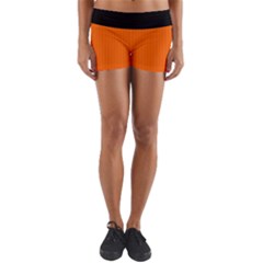 Just Orange - Yoga Shorts by FashionLane