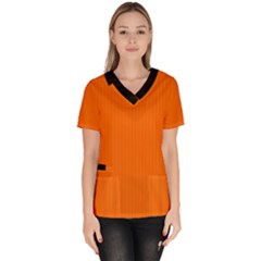 Just Orange - Women s V-neck Scrub Top by FashionLane