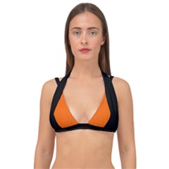 Just Orange - Double Strap Halter Bikini Top by FashionLane