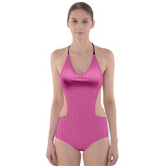 Just Pink - Cut-out One Piece Swimsuit by FashionLane