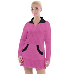 Just Pink - Women s Long Sleeve Casual Dress by FashionLane