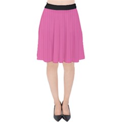 Just Pink - Velvet High Waist Skirt by FashionLane