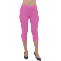 Just Pink - Lightweight Velour Capri Leggings  by FashionLane