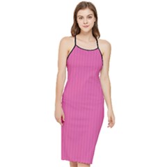 Just Pink - Bodycon Cross Back Summer Dress