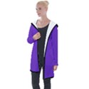 Just Purple - Longline Hooded Cardigan View1