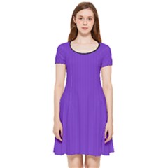 Just Purple - Inside Out Cap Sleeve Dress by FashionLane