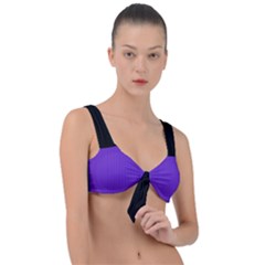 Just Purple - Front Tie Bikini Top by FashionLane