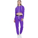 Just Purple - Cropped Zip Up Lounge Set View1