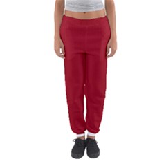 Just Red - Women s Jogger Sweatpants by FashionLane