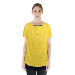 Just Yellow - Skirt Hem Sports Top by FashionLane