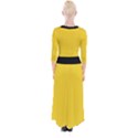 Just Yellow - Quarter Sleeve Wrap Maxi Dress View2