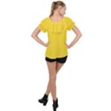 Just Yellow - Ruffle Collar Chiffon Blouse View2