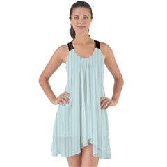 Pale Blue - Show Some Back Chiffon Dress by FashionLane