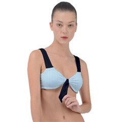 Pale Blue - Front Tie Bikini Top by FashionLane