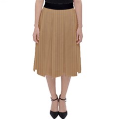 Pale Brown - Classic Midi Skirt by FashionLane