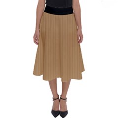 Pale Brown - Perfect Length Midi Skirt by FashionLane