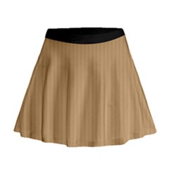 Pale Brown - Mini Flare Skirt by FashionLane