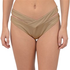 Pale Brown - Double Strap Halter Bikini Bottom