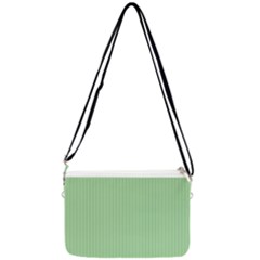 Pale Green - Double Gusset Crossbody Bag by FashionLane