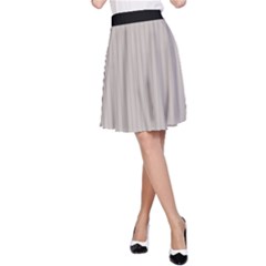 Pale Grey - A-line Skirt by FashionLane